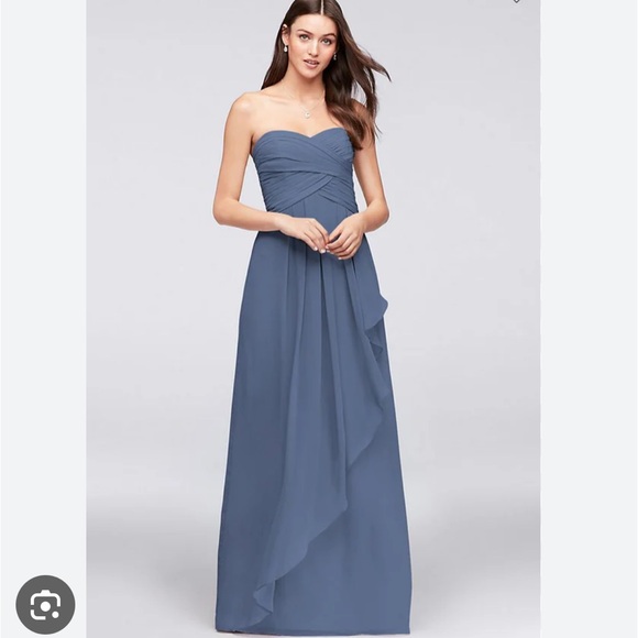 Steel Blue Bridesmaids dress - Picture 1 of 6